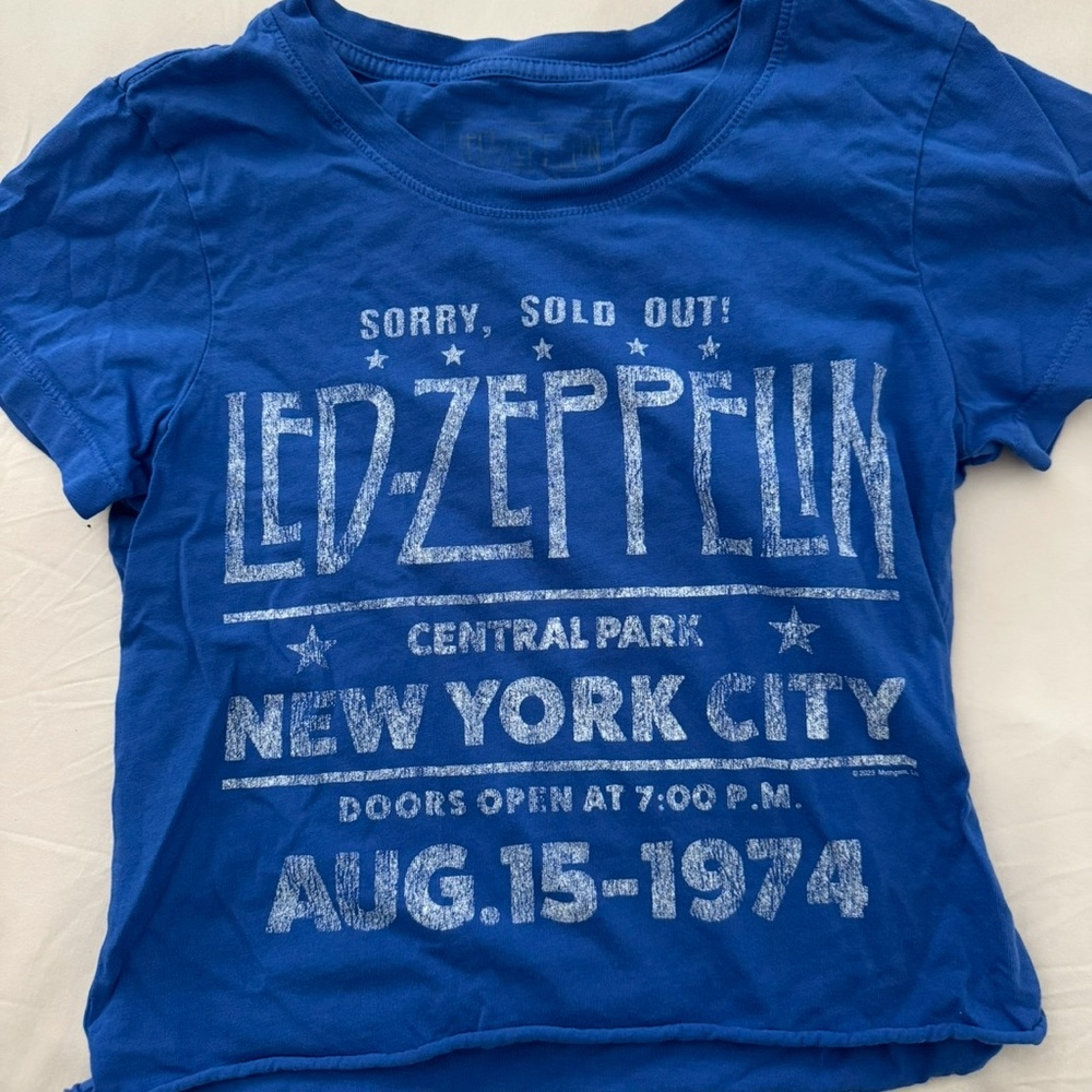 Kids Blue Led Zeppelin Graphic Tee